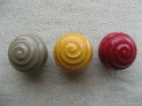 Vintage Deco Round Swirl Beads