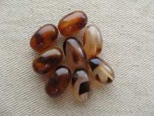 他の写真3: Plastic Tortoise Oval Beads 2個入り