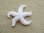 画像1: Vintage White Starfish Charm  (1)