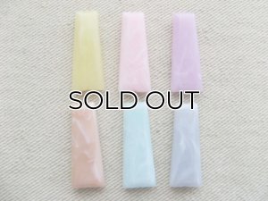 画像1: Acrylic M/Color Long Trapezoid Beads 2個入り