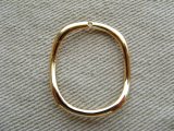 Goldplated 1-Hole Ring Hoop 2個入り