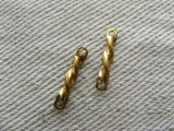 Brass Twisted Mini Connector 2個いり