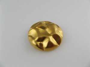 画像2: Vintage Plastic Gold Ripple Style Cabochon