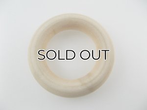 画像1: Big Ring Organic Wood Beads