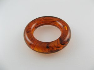 画像2: Vintage Faux Tortoiseshell Ring (S) 2個入り