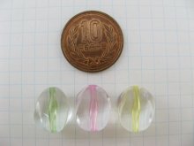 他の写真1: Clear Lucite Bend Color Hole Beads