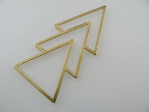 画像1: Brass Triple Triangle Frame