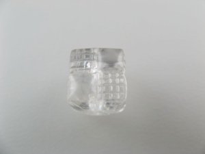 画像1: Vintage Plastic Patchwork Cube Beads  