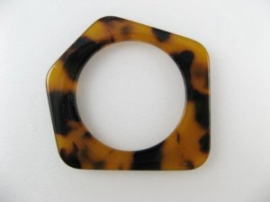 画像2: Acrylic M/Color Acetic Pentagon Ring