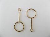 Goldplated Round-Round Connector 2個入り