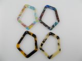 Acrylic M/Color Acetic Drop Beads【Pentagon】