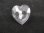 画像2: Vintage Plastic Clear Heart Button (2)