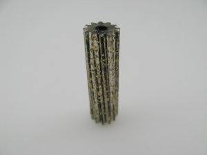 画像3: Vintage Jagged Glitter Tube Beads