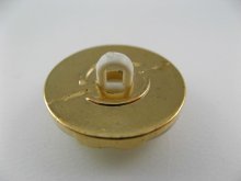 他の写真2: Plastic Knot WH/Gold Round Button
