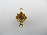 Brass Stone Setting Connector【Square 6x6】