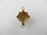 Brass Stone Setting Connector【Square 8x8】