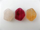 Plastic Marble Flat Nugget Beads(L) 