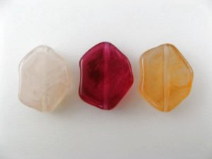 画像1: Plastic Marble Flat Nugget Beads(L) 