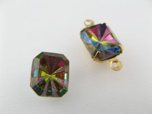 画像2: Vintage Glass Stone【Cut/VITRAIL】OCT/10x8mm