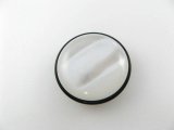 Plastic Black+Pearl color Button