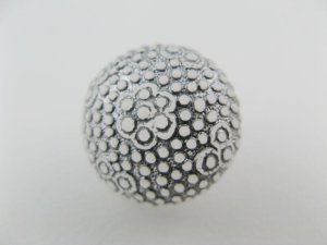 画像1: Plastic Frost+Silver Flower Button(S)