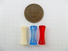 他の写真1: Vintage Hourglass Tube Beads 4個入り