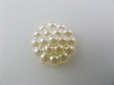 Vintage Pearl Dot Flower Cabochon (S)