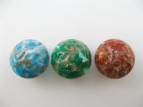 Vintage Matrix Bump Round beads 2個入り