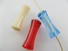 他の写真2: Vintage Hourglass Tube Beads 4個入り