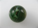 Vintage Green/Gold Marbled Plastic beads 2個入り