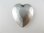 画像1: Vintage Plastic Silver Heart Big Pendant (1)
