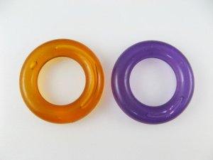 画像1: Vintage Plastic Clear Ring 2個入り