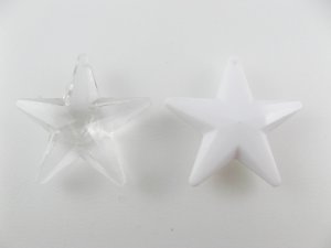 画像1: Vintage Plastic Faceted Star Charm