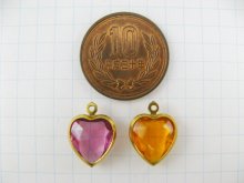 他の写真1: Brass+Lucite Heart Charm