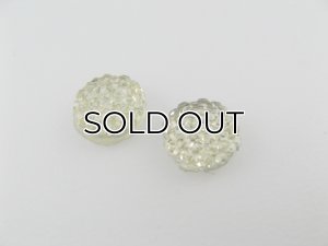 画像1: Round Crystal Bumpy Cabochon 10mm 4個入り