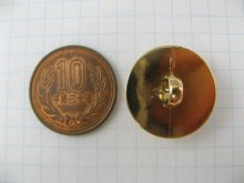 他の写真1: Plastic Gold Metalic Button【K02】