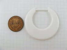 他の写真1: Vintage Plastic Flat Ivory Pendant Ring
