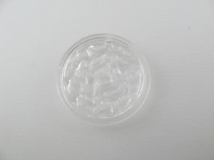 画像1: Vintage Plastic Textured Clear Connector Disc