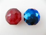 Vintage Glass Faceted Octagon Beads