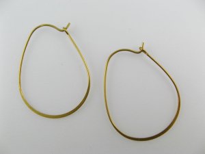 画像1: Brass Wire Pierce 1ペア