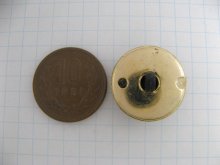 他の写真1: Plastic Gold+Mat Black Dome Button