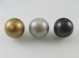 Vintage Plastic Metallic Ball Beads
