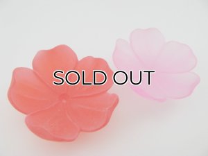 画像2: Vintage Big Flosted Lucite Flower