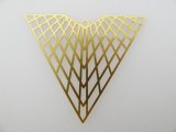 BRASS Textured Inverted triangle