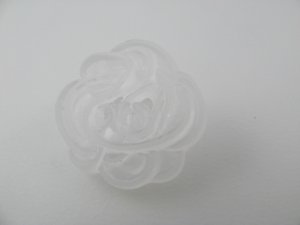 画像1: Vintage Plastic Frost Entangled Button