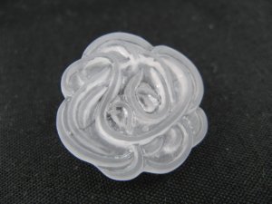 画像2: Vintage Plastic Frost Entangled Button