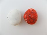 Vintage Plastic Matrix Stone Beads