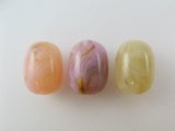 Vintage Marble-Gold Oval Beads