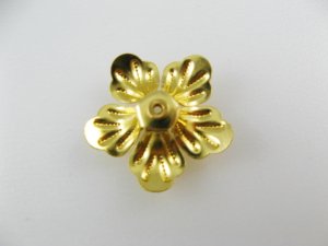 画像2: Brass Plate 3D Emboss Flower