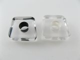 Plastic SQ/Spacer Color-hole Beads